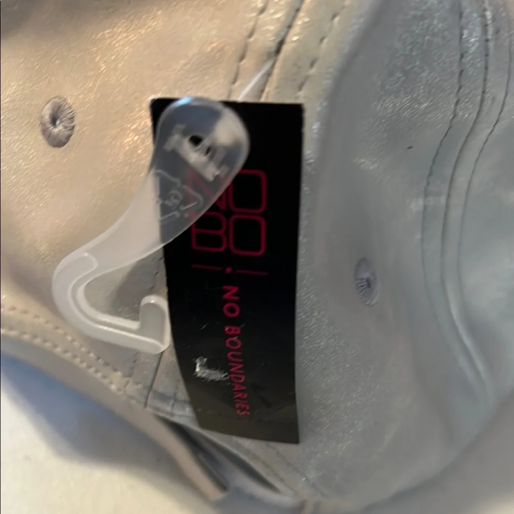 NOBO Silver Hat‎ with Black Lettering
